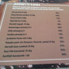 Jardinette Kertvendéglő Budapest - Egyéb