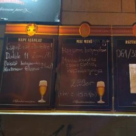 Jaromír'68 Cseh Sörbisztró Budapest - Étlap/itallap