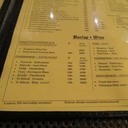 Jaromír a Templomhoz Budapest - Étlap/itallap