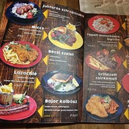 Jégkert - Budai Sörkert Budapest - Étlap/itallap