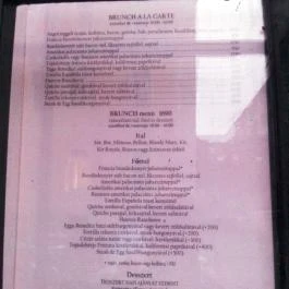 Jelen Bisztró, Budapest - Étlap/itallap