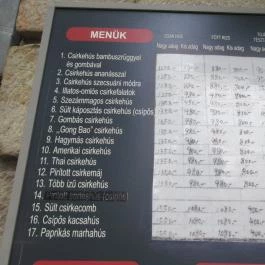 Jiale Kínai Gyorsbüfé Budapest - Étlap/itallap