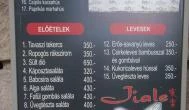 Jiale Kínai Gyorsbüfé Budapest - Étlap/itallap