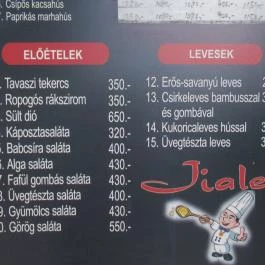 Jiale Kínai Gyorsbüfé Budapest - Étlap/itallap