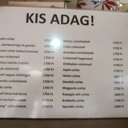 JinManLou Kínai Gyorsétterem Budapest - Étlap/itallap