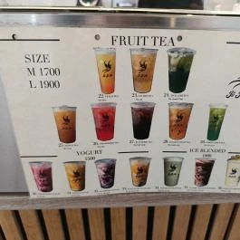 Jó Jó Tea Budapest - Étlap/itallap