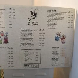 Jó Jó Tea Budapest - Étlap/itallap