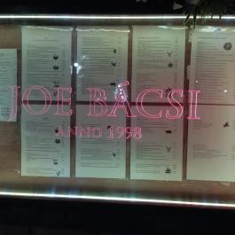Joe Bácsi Étterem, Budapest - Étlap/itallap