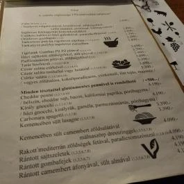 Joe Bácsi Étterem, Budapest - Étlap/itallap