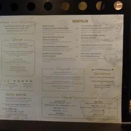 Mezzo Music Restaurant Budapest - Étlap/itallap