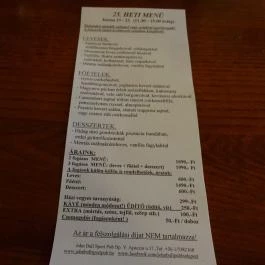 JohnBull Sport Pub & Restaurant Budapest - Étlap/itallap