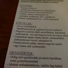 JohnBull Sport Pub & Restaurant Budapest - Étlap/itallap