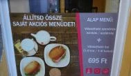 Jókenyér- Nagymező utca Budapest - Étlap/itallap