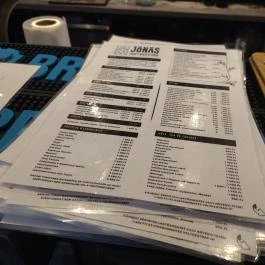 Jónás Craft Beer & Food Budapest - Étlap/itallap