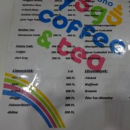 Jono Yogo Önkiszolgáló Frozen Yogurt Bár - WestEnd City Center, Budapest - Étlap/itallap