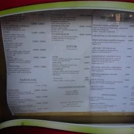 Jurta Korcsma Budapest - Étlap/itallap