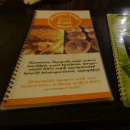 K-208 Kézműves Burger Műhely Budapest - Étlap/itallap