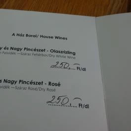 K5 Kult Bistro Budapest - Étlap/itallap