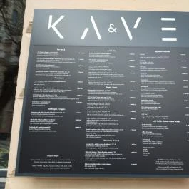 KA&VE Restaurant & Cocktail Bar Budapest - Étlap/itallap