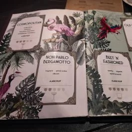 KAA Mixology Budapest - Étlap/itallap