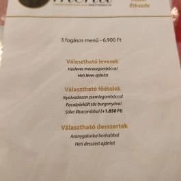 Kádár Étkezde Budapest - Étlap/itallap