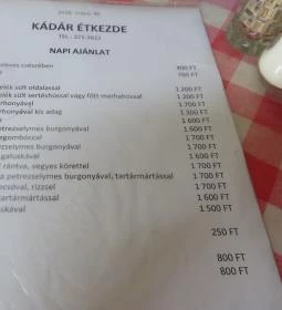 Kádár Étkezde