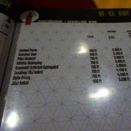 Kadarka Borbár & Borkereskedés Budapest - Étlap/itallap