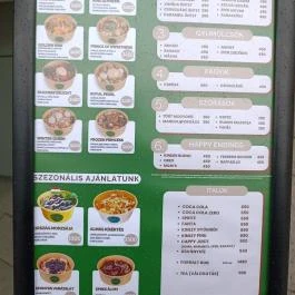 Kaiserin - Allee, Budapest - Étlap/itallap