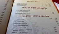 Kakas Étterem Budapest - Étlap/itallap