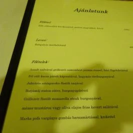 Kakukk Vendéglő Budapest - Étlap/itallap