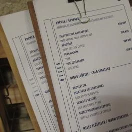 Kalitka Bistro Budapest - Étlap/itallap