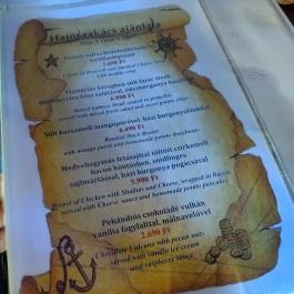 Kalóz Fregatt Étterem Tata - Étlap/itallap