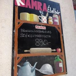 Kamra Ételbár Budapest - Étlap/itallap