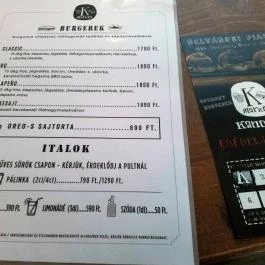 Kandalló Market - Belvárosi Piac Budapest - Étlap/itallap