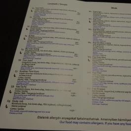 Kao Hom Thai Soup & Wok Budapest - Étlap/itallap