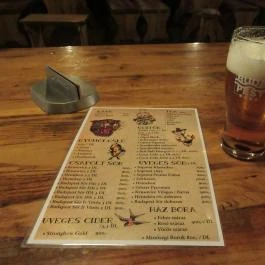 Káplár Söröző & Rum Bár Budapest - Étlap/itallap