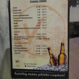 Kávés Katica, Budapest - Étlap/itallap
