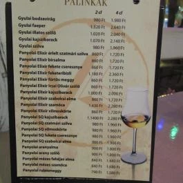 Kávés Katica, Budapest - Étlap/itallap