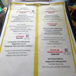 Ké Bolá Budapest - Étlap/itallap