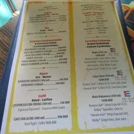 Ké Bolá Budapest - Étlap/itallap