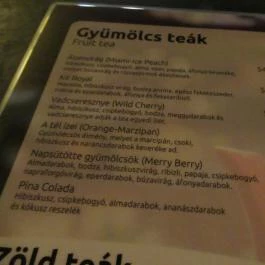 Kedves Kávézó Szentendre - Étlap/itallap