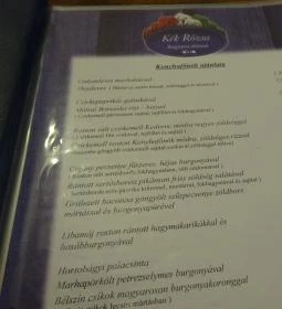 Kék Rózsa Étterem