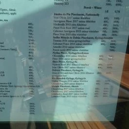 Kékes Zöld Étterem, Gyöngyös - Étlap/itallap