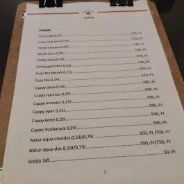 Kelemen-Ház Étterem & Szabadidő központ Makó - Étlap/itallap