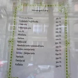 Kelet Csillaga Kávé- & Teaház Budapest - Étlap/itallap