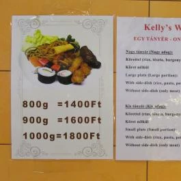Kelly's Wok Food, Budapest - Étlap/itallap