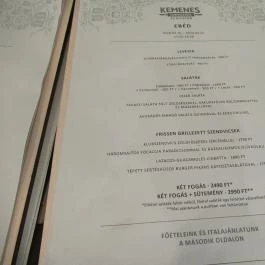 Kemenes Cukrászda & Bisztró Budapest - Étlap/itallap