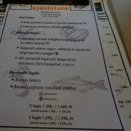 A Kert Bisztro Budapest - Étlap/itallap