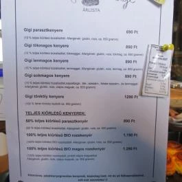 Kettőspont Kávézó Biatorbágy - Étlap/itallap