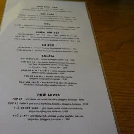 Khan Food & Bar Budapest - Étlap/itallap